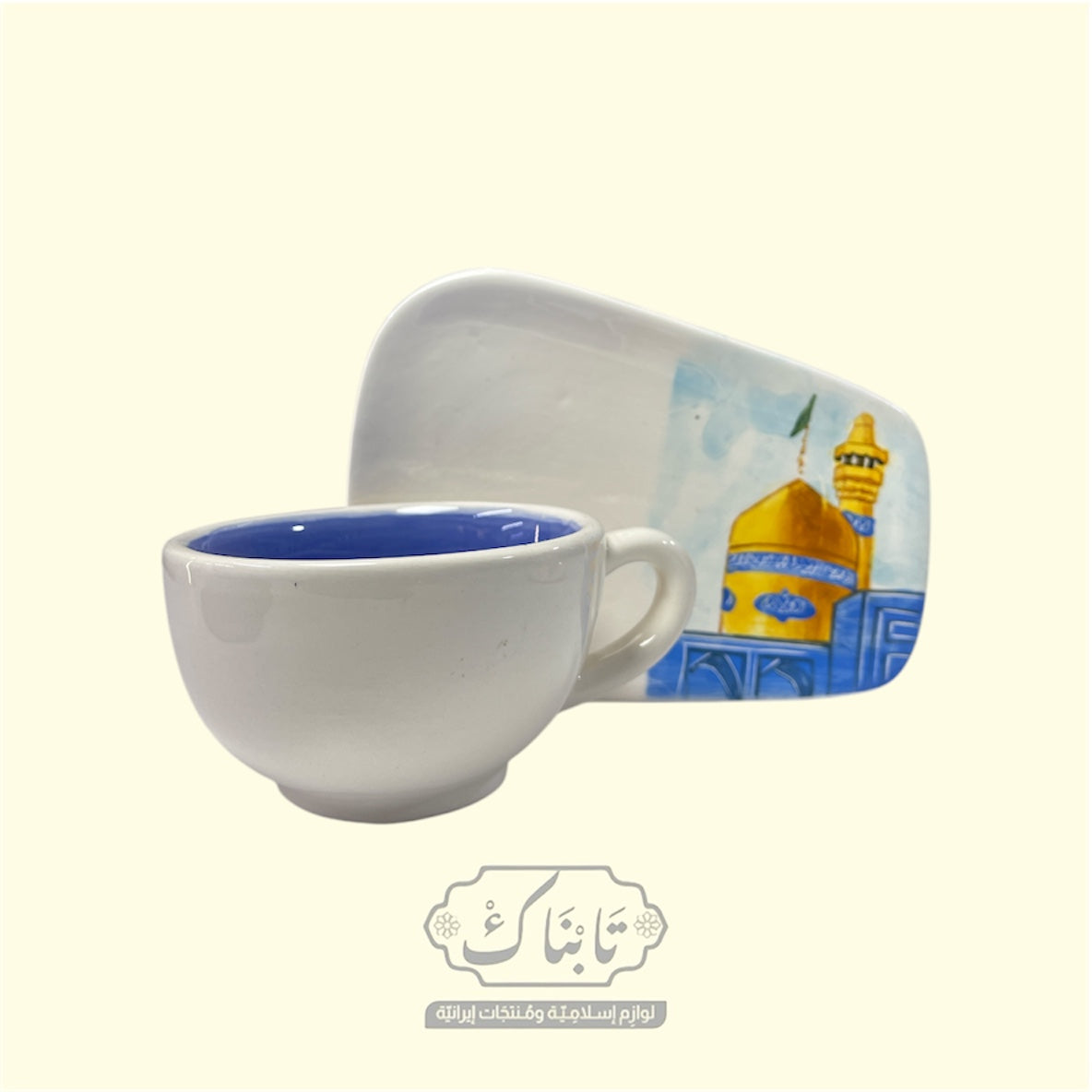 كوب سيراميك تصميم رضوي تنفيذ يدوي موديل 2