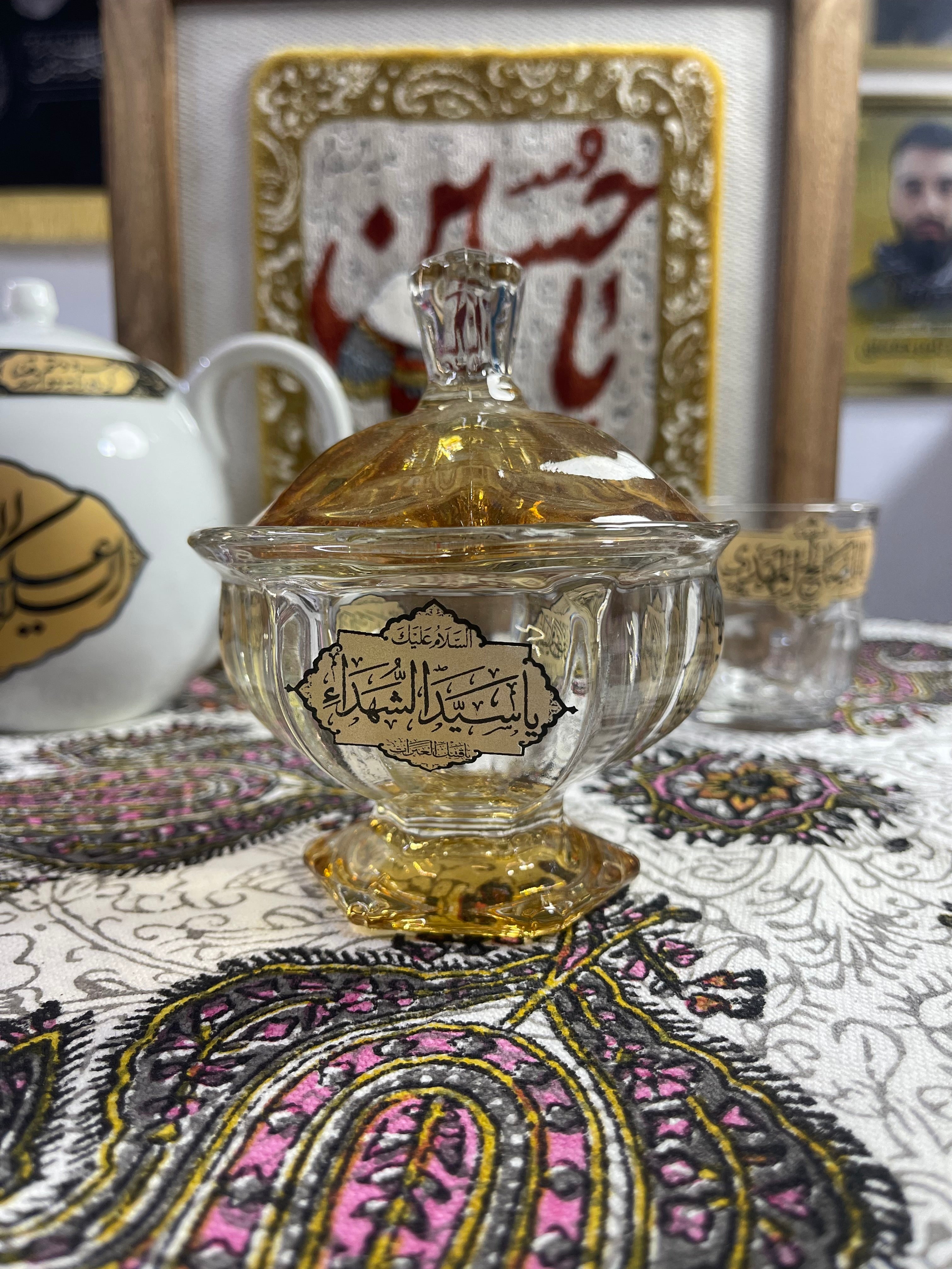 سكرية زجاج سميك مطبوعة