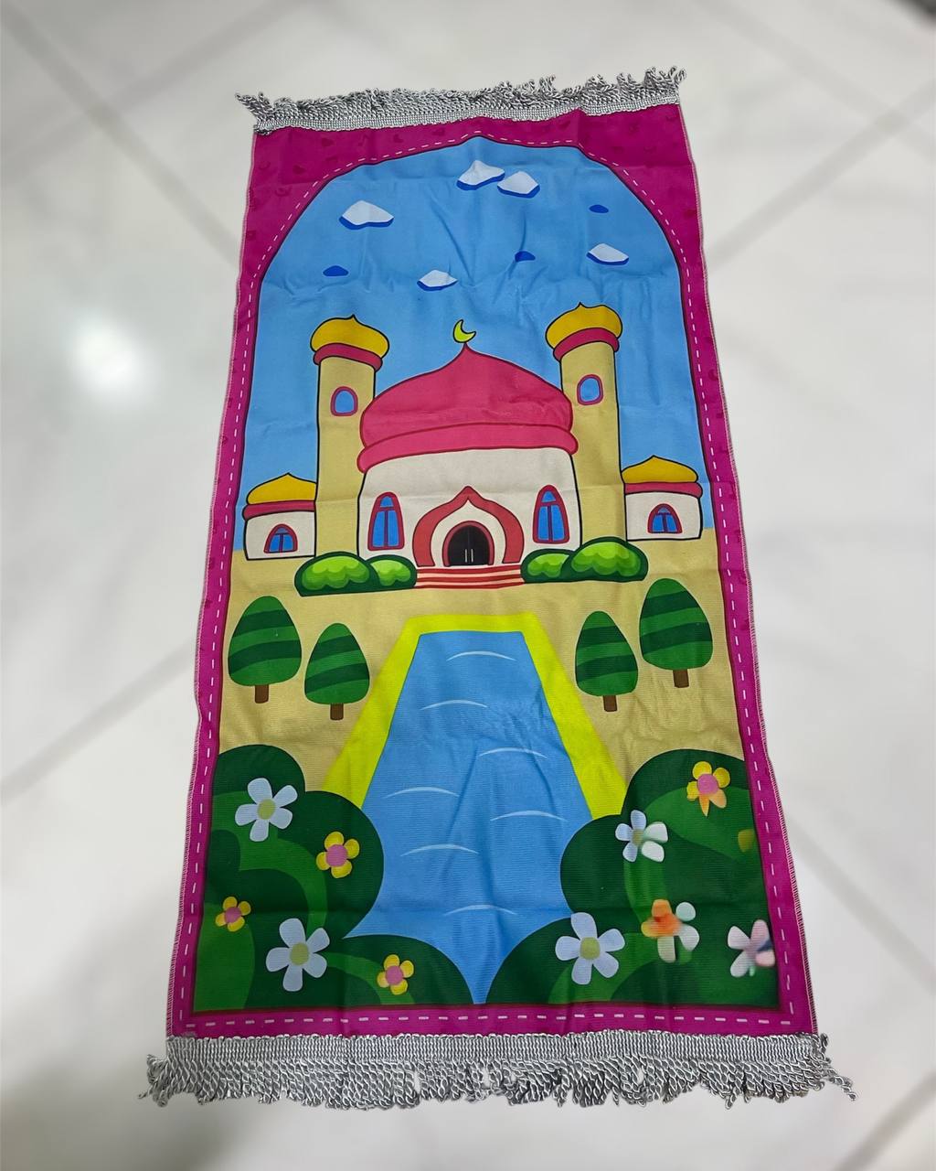 سجادة صلاة بناتي مع علبة